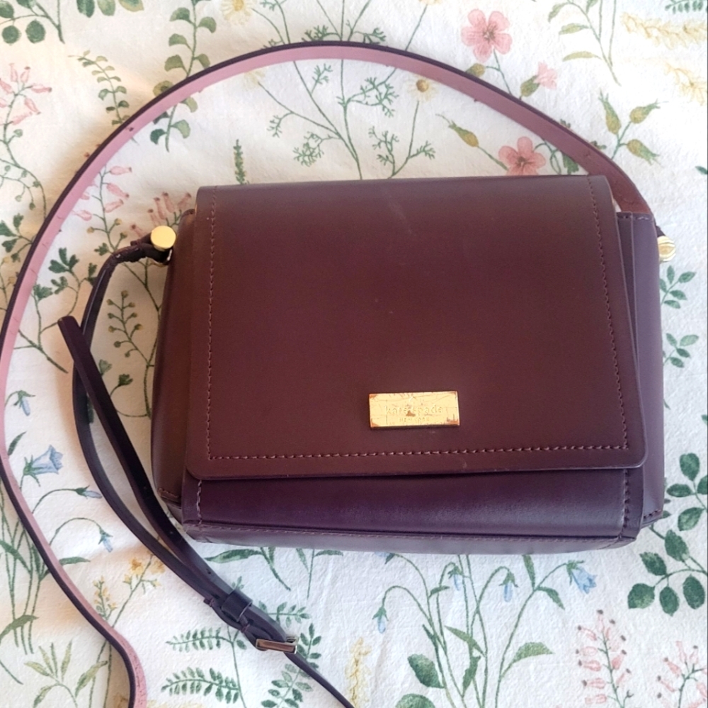 Kate Spade Burgundy/Purple Crossbody Purse